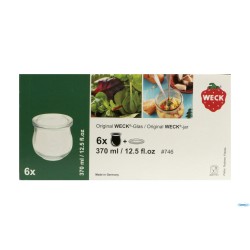 WECK TULIP-CONFEZIONE 6 VASETTI ML.370 COPERCHIO 80 746-19673