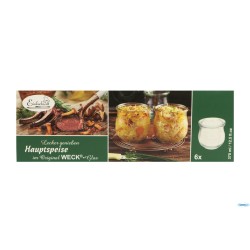 WECK TULIP-CONFEZIONE 6 VASETTI ML.370 COPERCHIO 80 746-19673