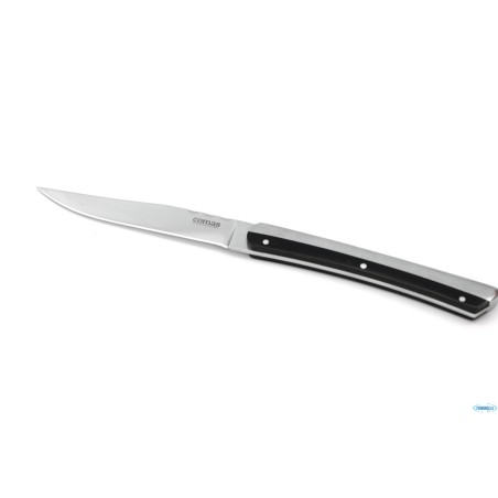 CHULETEROS COLTELLO BISTECCA K2 MANICO INOX-NERO CM 22,5  3137