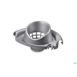 SECCHIO OVALE CON STRIZZATORE CM 35X39X36 BIANCO