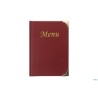 BASIC-PORTAMENU BORDEAUX A4 10PAGINE CM 31,5X24 MC-BRA4-WR