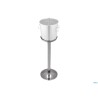 CUBOS COLONNA PORTASECCHIELLO 2 BOTTIGLIE INOX CM 22 H 63      5653