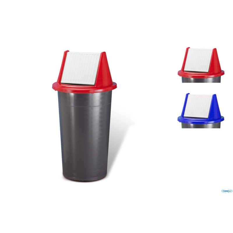 BIDONE PORTA IMMONDIZIE CON COPERCHIO ONDINA 60 LITRI 5050P-44 BIDONE PORTA IMMONDIZIE CON COPERCHIO ONDINA 60 LITRI 5050P-44