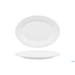 CLASSIC WHITE - VASSOIO OVALE CM31 CON FALDA 01230
