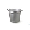 COLAPASTA CILINDRICO 3 MM  CM 24 H 25 CON DUE MANIGLIE FISSE INOX, SI INSERISCE NELLE PENTOLE ALTE