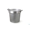 COLAPASTA CILINDRICO 3 MM CM 50 H 48 CON DUE MANIGLIE FISSE INOX, SI INSERISCE NELLE PENTOLE ALTE