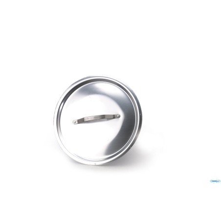 COPERCHIO ROTONDO PESANTE CM 28 ALLUMINIO CON PONTICELLO INOX
