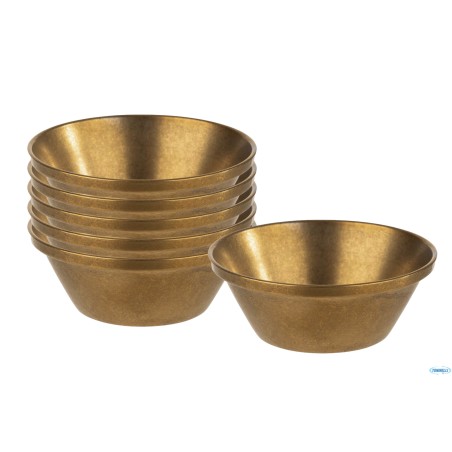 DIP BOWLS-SET 6 COPPETTE INOX GOLD D6H2,5 CM 40 ML