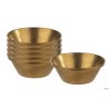 DIP BOWLS-SET 6 COPPETTE INOX GOLD D6H2,5 CM 40 ML