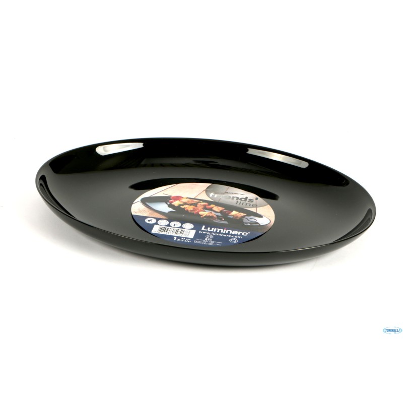 EVOLUT. BLACK-PIATTO OVALE BBQ 33X25 M0065-N6577