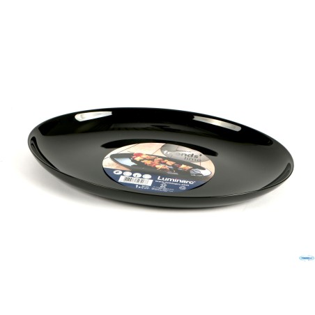 EVOLUT. BLACK-PIATTO OVALE BBQ 33X25 M0065-N6577