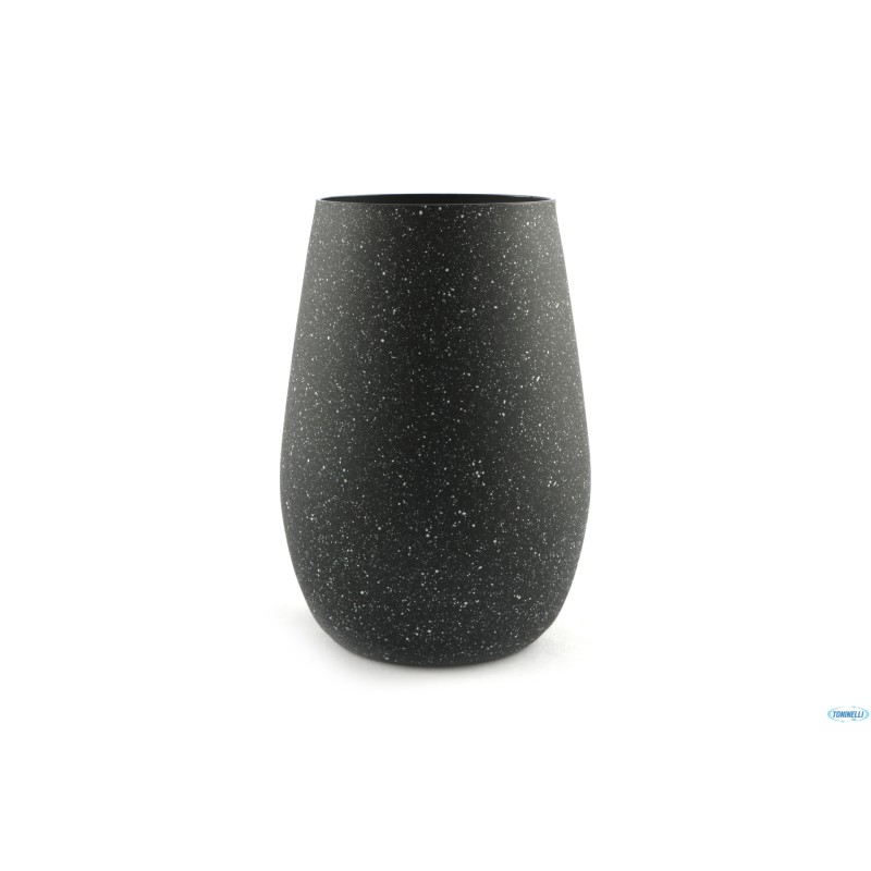 STONES-BICCHIERE EFFETTO GRANITO SCURO CL46,5 H. 12 CM 8,5