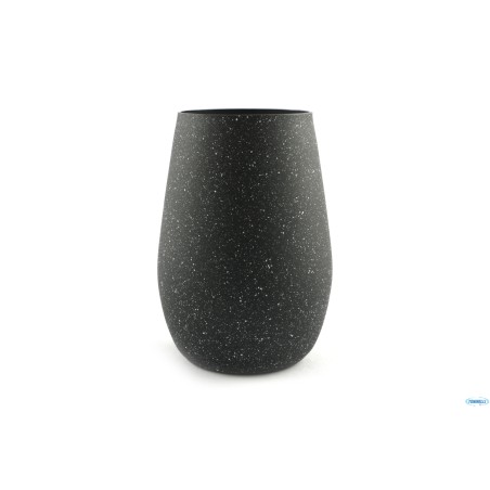 STONES-BICCHIERE EFFETTO GRANITO SCURO CL46,5 H. 12 CM 8,5
