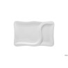 GOURMET-PIATTO PORCELLANA BIANCO RETTANGOLARE 2 SCOMPARTI CM.37X24  3646