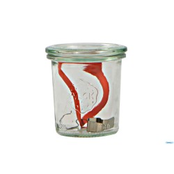 WECK R CILINDRICO - VASETTO ML.290 CON COPERCHIO MM80 10634-10610  ART. 900