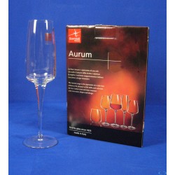 AURUM - CONFEZIONE 6 CALICI FLUTE CL 23