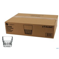EVEREST-SUMMIT-CONFEZIONE 12 BICCHIERI ROCKS CL 35,5 IN VETRO TEMPERATO IMPILABILE