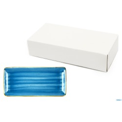 JAVA AQUA BLU - PIATTO RETTANGOLARE CM 21X8    22810AB