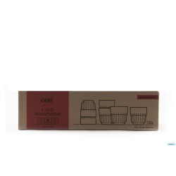 LINQ FUME - CF.12 BICCHIERI ROCKS CL 26,6 TEMP.IMP