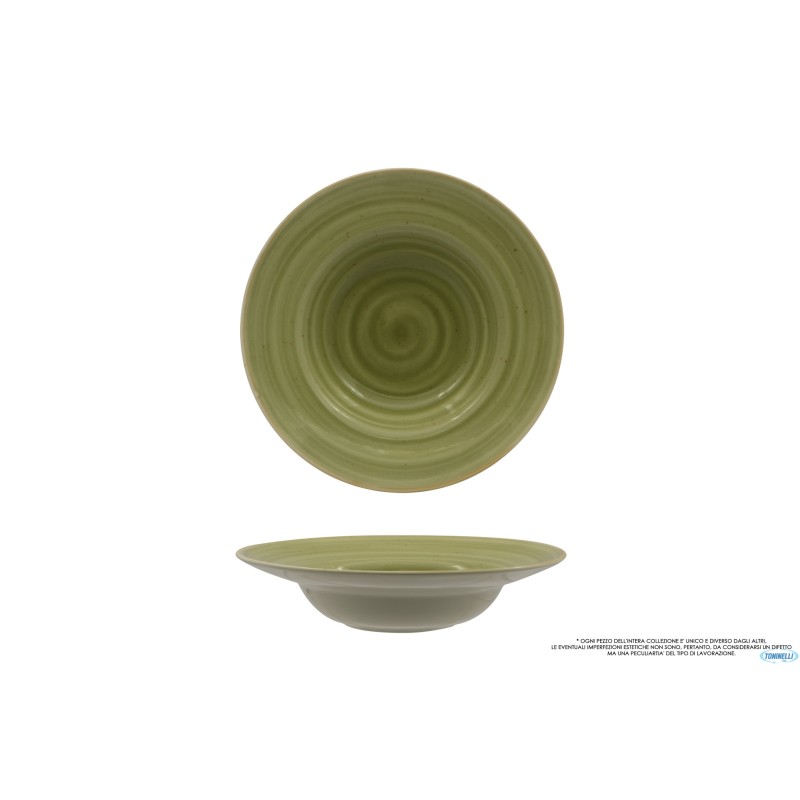 JAVA MEADOW GREEN- PASTA BOWL CM 25 INTERNO CM 16  01020MG
