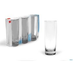 CORTINA TRASPARENTE-CONFEZIONE 3 BICCHIRI LONG DRINK CL 30
