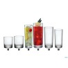 CORTINA TRASPARENTE-CONFEZIONE 3 BICCHIRI LONG DRINK CL 30