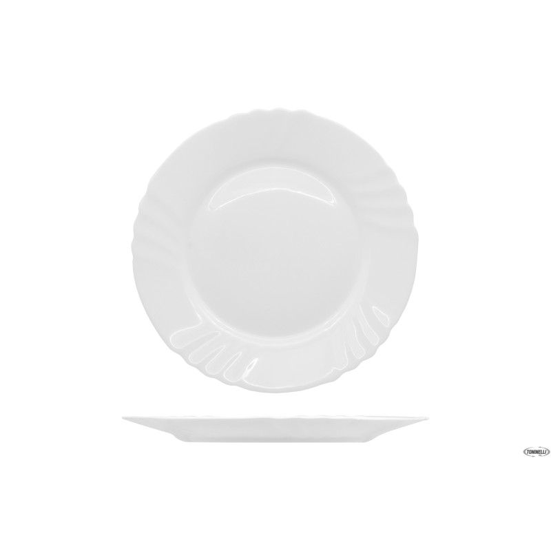 EBRO - PIATTO PIANO 26 BIANCO 4.02810