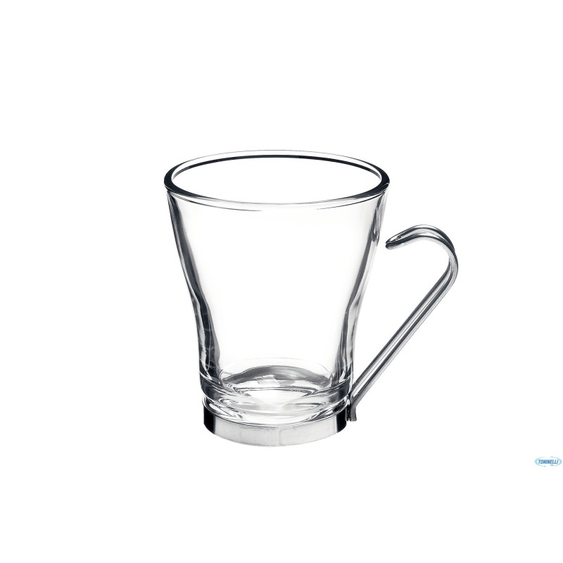 OSLO CAPPUCCIO-SCATOLA 6 BICCHIERE CL 22 MANICO INOX 1 21880