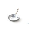 PADELLA 3 MM ALLUMINIO  SVASATA ALTA SALTARE CON MANICO TUBOLARE INOX CM 40 H 8,5