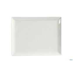 SAN MARINO-PIATTO RETTANGOLARE PORCELLANA BIANCA  CM.31X24 4338