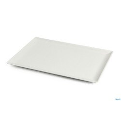 SAN MARINO-PIATTO RETTANGOLARE PORCELLANA BIANCA  CM.31X24 4338