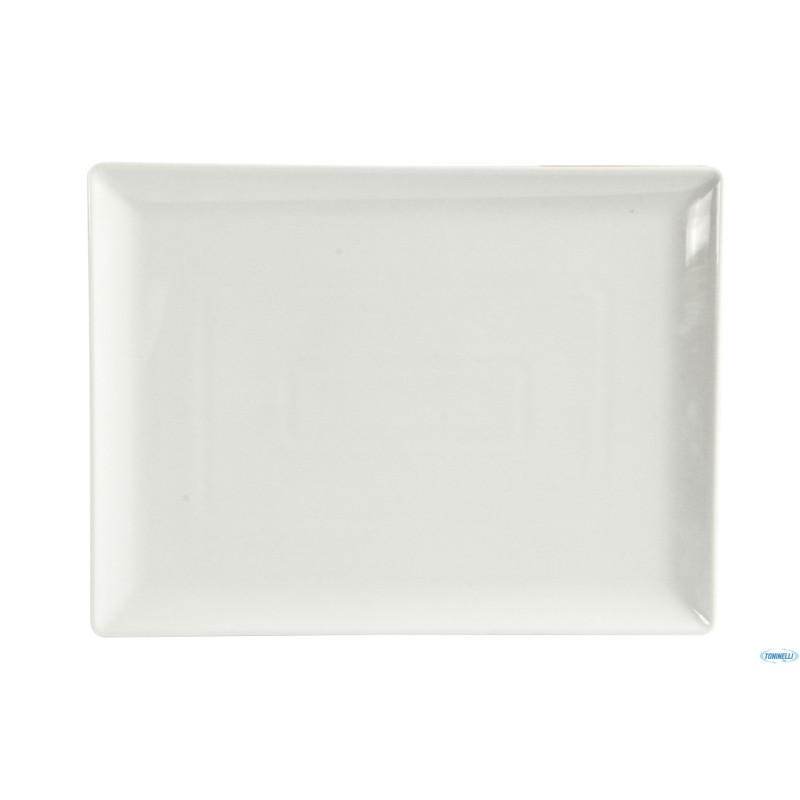 SAN MARINO-PIATTO RETTANGOLARE PORCELLANA BIANCA CM.35,5X26,5    4340