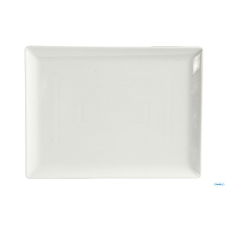 SAN MARINO-PIATTO RETTANGOLARE PORCELLANA BIANCA CM.35,5X26,5    4340