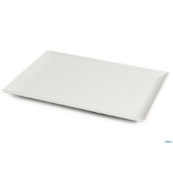 SAN MARINO-PIATTO RETTANGOLARE PORCELLANA BIANCA CM.35,5X26,5    4340
