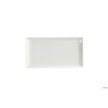 SAN MARINO-PIATTO RETTANGOLARE PORCELLANA BIANCA CM.35,5X26,5    4340