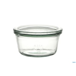 WECK CILINDRICO- CARTONE 6 VASETTI ML.290 CON COPERCHIO 100   10612