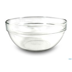 EMPILABLE - INSALATIERA IMPILABILE CM 26 IN VETRO TEMPERATO RESISTENTE AGLI URTI E AGLI SHOC TERMICI