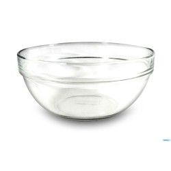 EMPILABLE-INSALATIERA IMPILABILE CM 23 IN VETRO TEMPERATO RESISTENTE AGLI URTI E AGLI SHOC TERMICI
