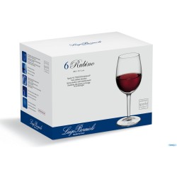 RUBINO CONFEZIONE 6 CALICI GRANDI  VINI CL 37