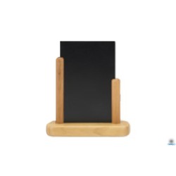 ELEGANT - LAVAGNA DA TAVOLO, BASE IN LEGNO COLORE TEAK  MODELLO GRANDE A4 CM 21X30