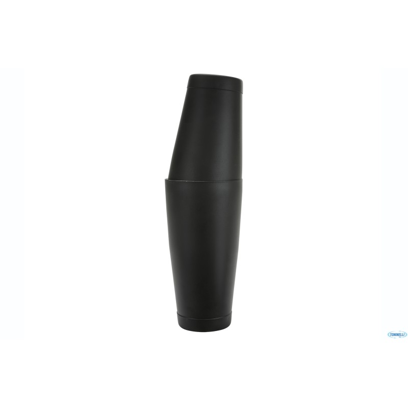 MIXING - SHAKER NERO OPACO BOSTON BILANCIATO H.30,5 DIAMETRO 9,2 LT.0,9 0,6 KG.0,439 C125