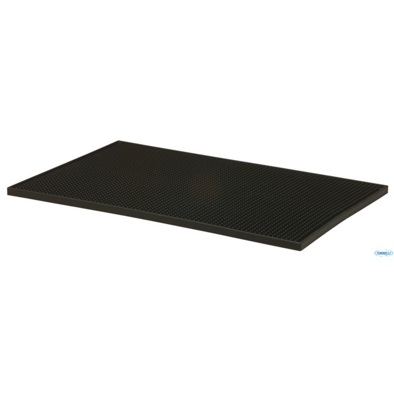 TAPPETINO BAR GOMMA CM 45X30 NERO 1218BK