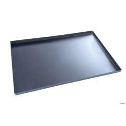 TEGLIA RETTANGOLARE LAMIERA BLU PARETI DRITTE CM 60X20 H2 760602002
