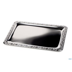 VASSOIO IN ACCIAIO INOX CM 63,5 X 44 H CM 1  IMPILABILE