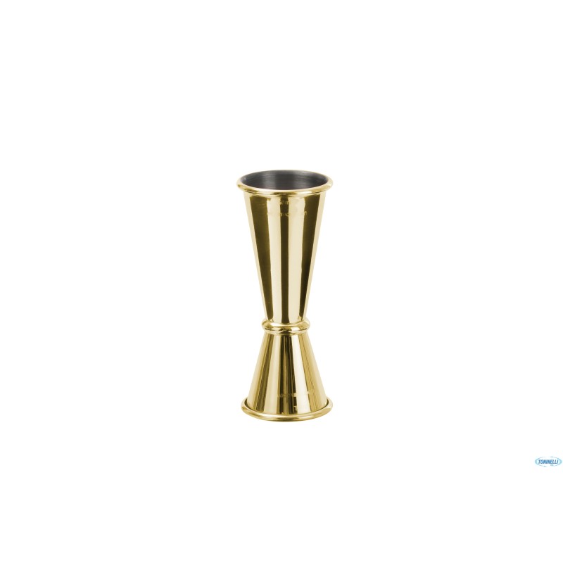 MIXING - MISURINO JIGGER JAP ORO CONO PICCOLO ML.30 CONO GRANDE ML.60 MIX51 MIXING - MISURINO JIGGER JAP ORO CONO PICCOLO ML.30 CONO GRANDE ML.60 MIX51