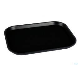VASSOIO NERO ANTISCIVOLO RETTANGOLARE 25X35