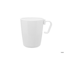 VIVENZI-TAZZA MUG 300 CC CON MANICO MELAMINA BIANCO V0418