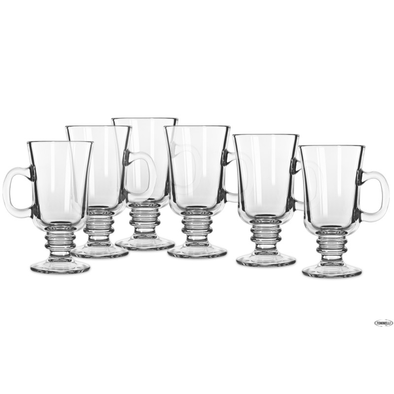 BILL WARM-CONFEZIONE 6 BICCHIERI CON MANICO BEVERAGES CL. 24 PER IRISH COFFEE BILL WARM-CONFEZIONE 6 BICCHIERI CON MANICO BEVERAGES CL. 24 PER IRISH COFFEE
