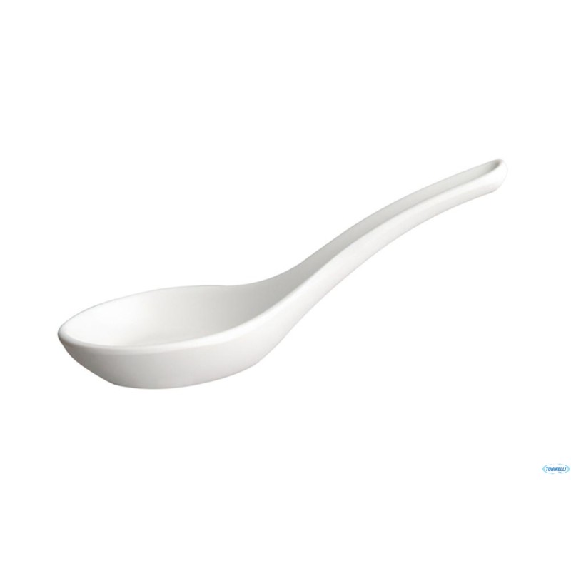 FRIENDLY BOWL-CUCCHIAIO FINGER CM 13,5X4,5H 4,5 BIANCO REALIZZATO IN GERMANIA