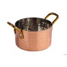 MUMBAI-MINI CASSERUOLA CM 11,5XH.7 LT 0,60 CON MANICI DORATI